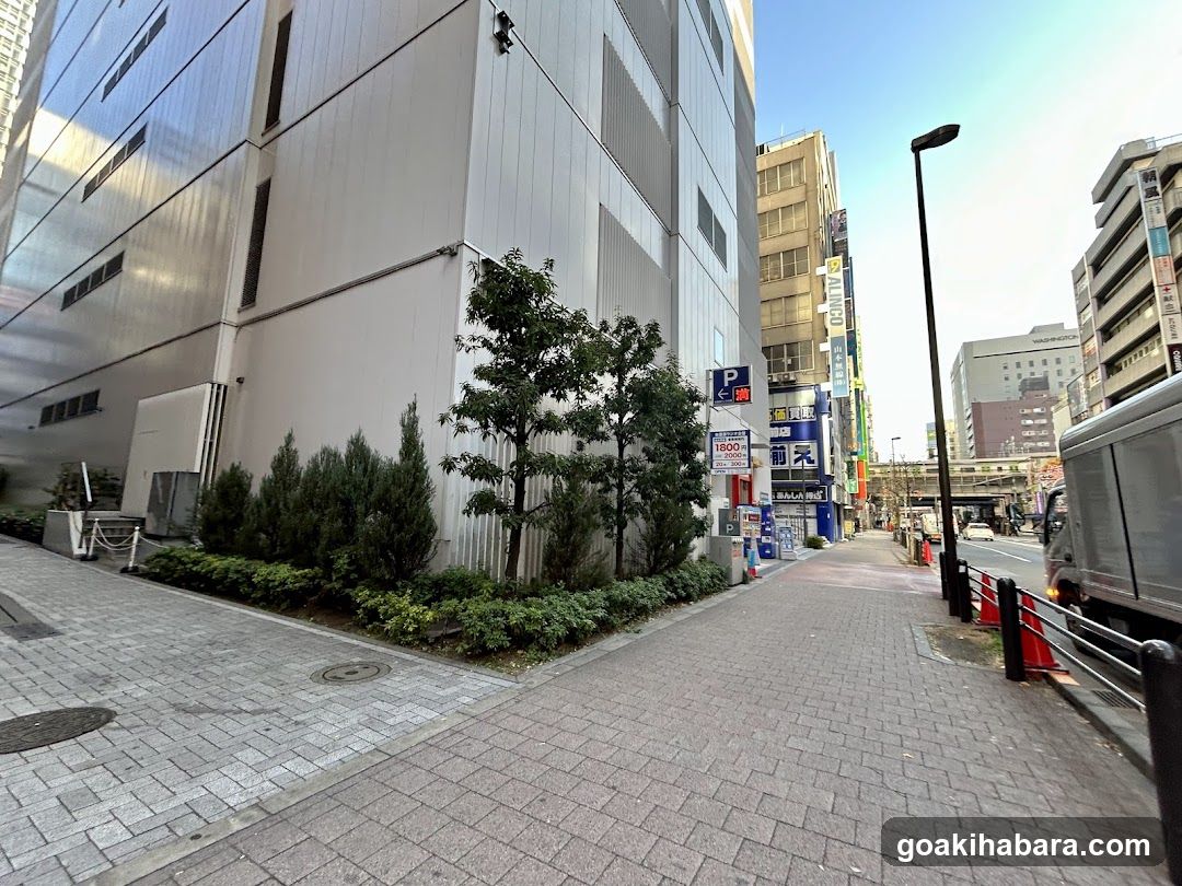Urban Street View with Buildings and Sidewalk