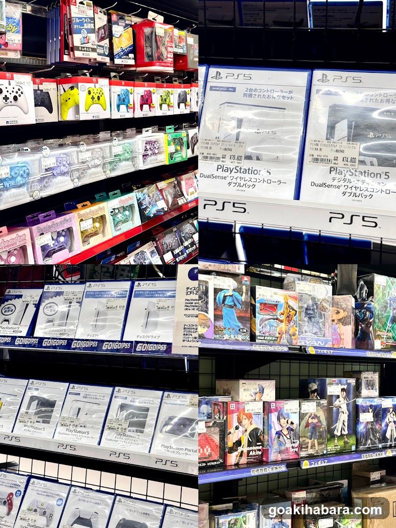 PS5 Accessories and Merchandise Display