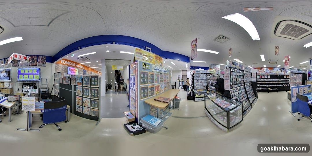 Interior of a store with various sections
