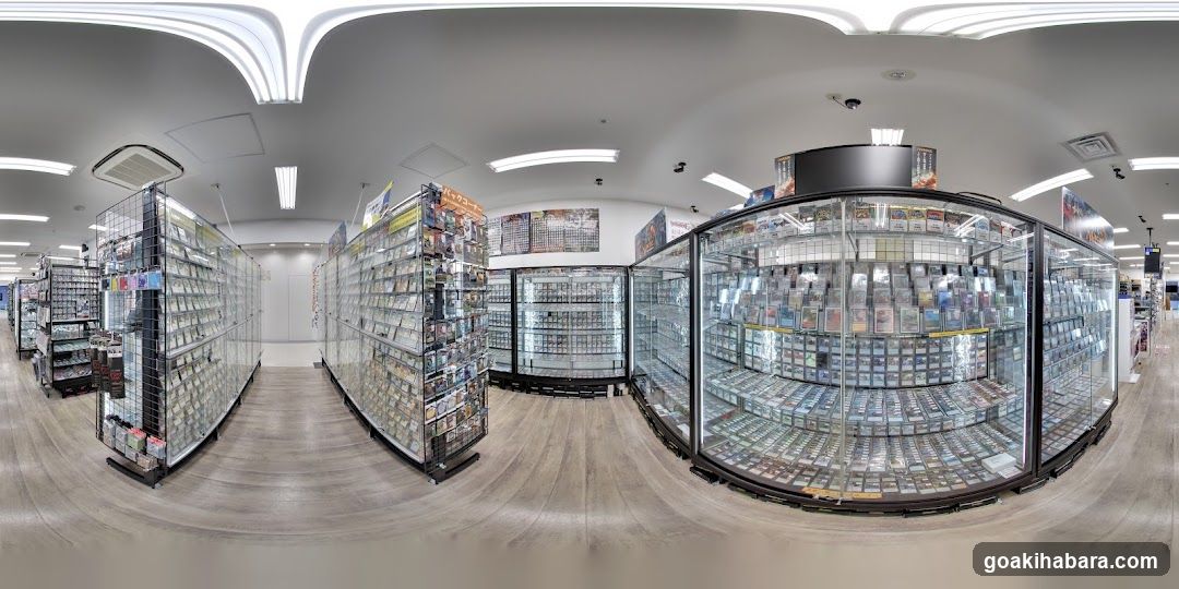Store Interior with Glass Display Cases