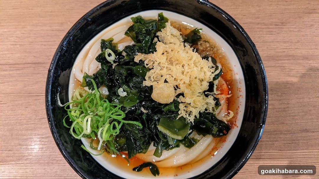 Bowl of Udon with Tofu and Greens
