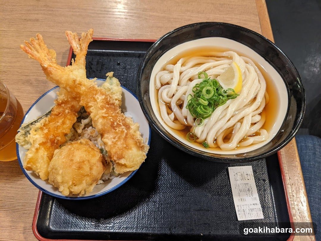Udon and Tempura Meal