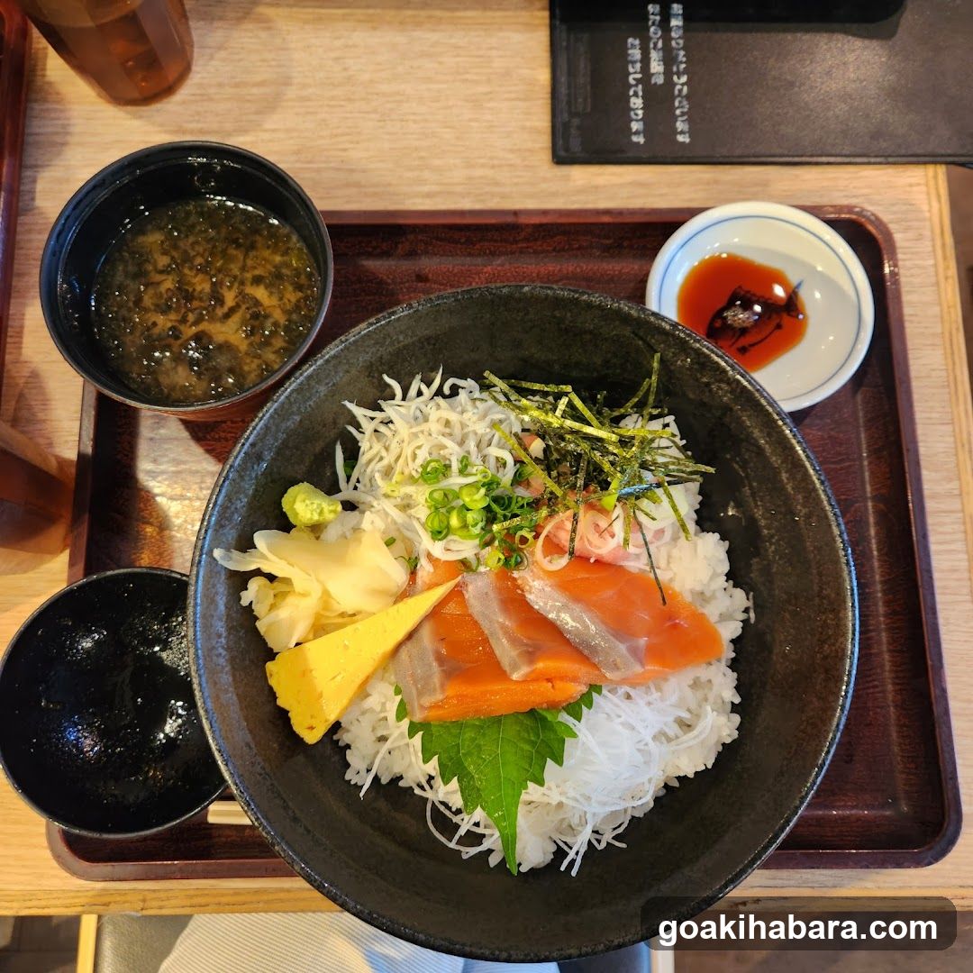 Salmon Rice Bowl with Side Dishes