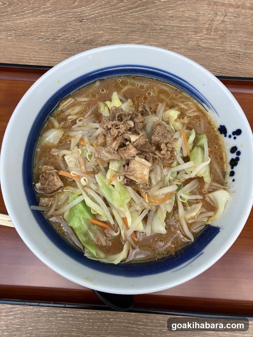 Bowl of Ramen with Tofu and Vegetables