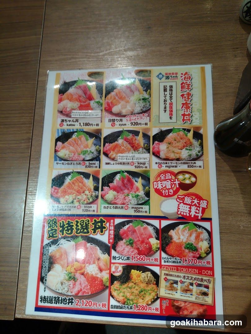 Noodle Menu