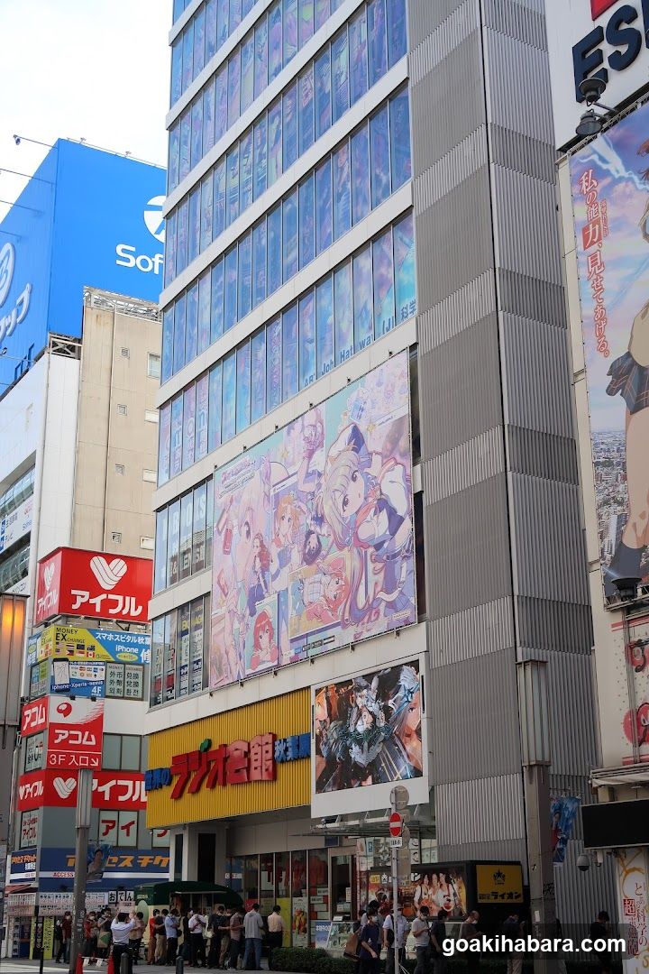 Anime-themed street scene in Japan