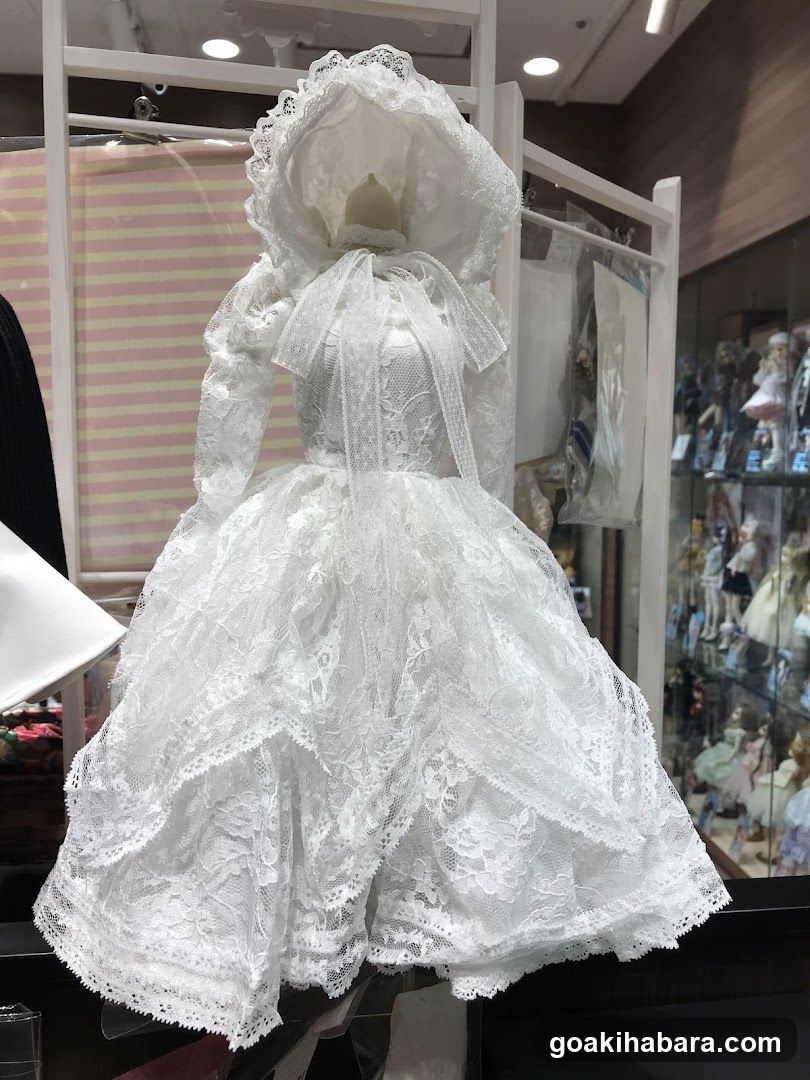 White Lace Dress Display