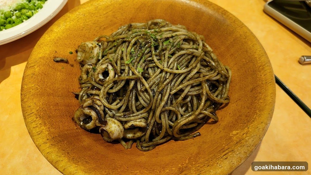 Squid Ink Pasta with Squid Tenders