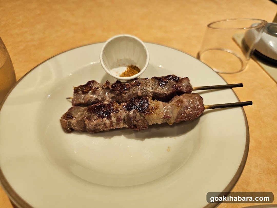 Grilled Meat Skewers with Seasoning
