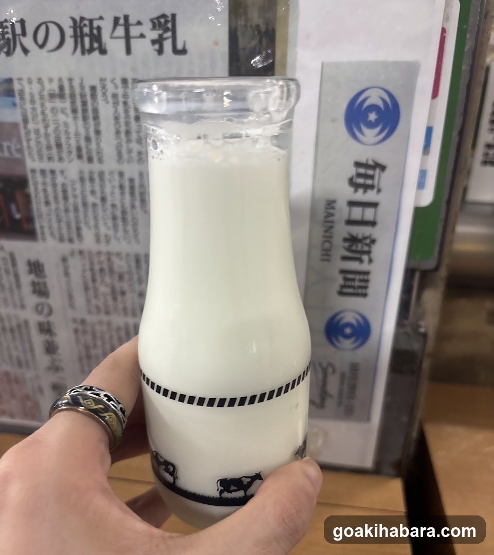 Milk Bottle with Newspaper Background