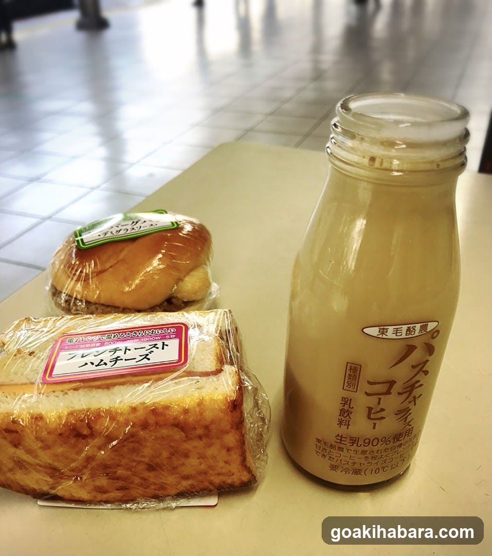 Bread and Drink on Table