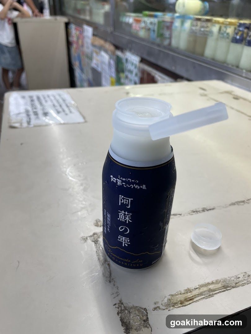 Aso Milk Bottle on Counter