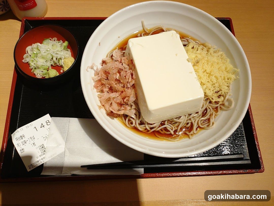 Soba Noodles with Tofu and Fish Flakes