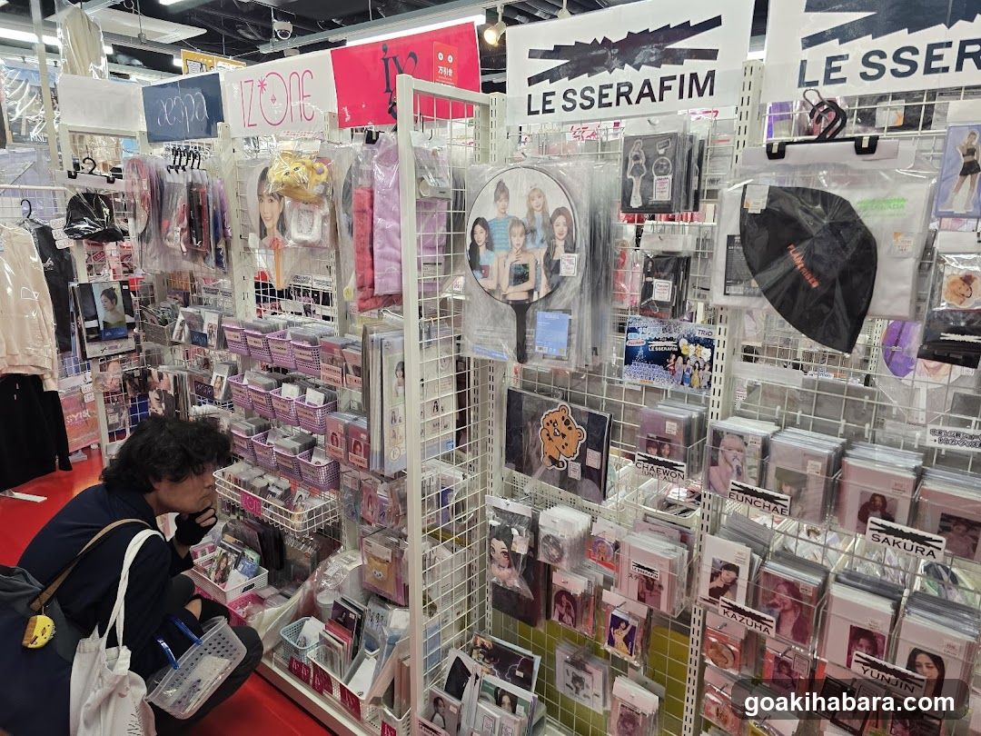 K-pop merchandise display
