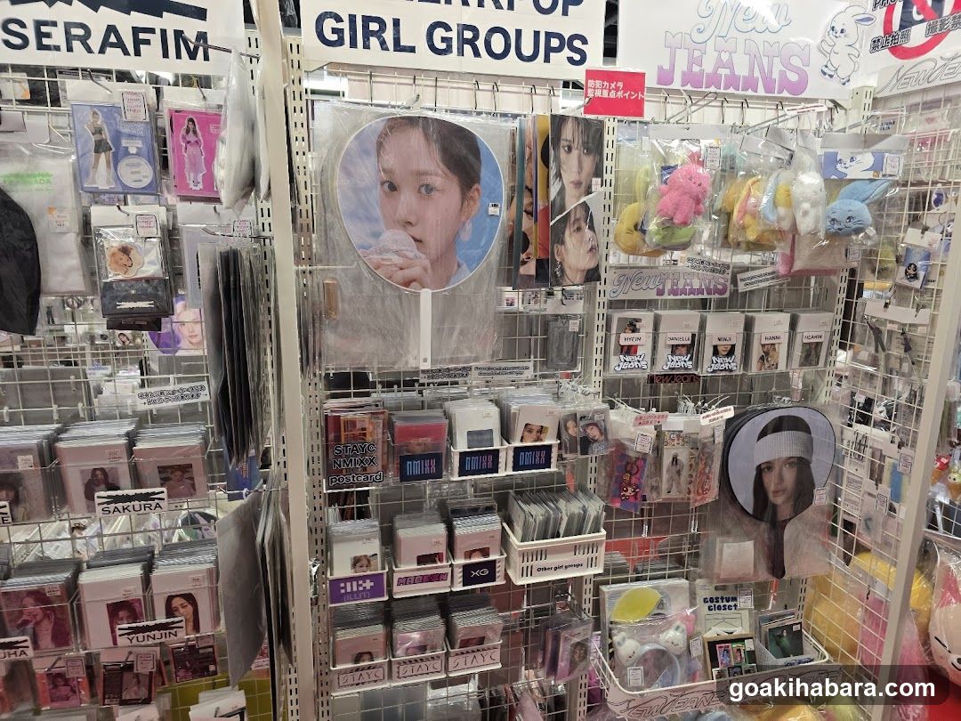 K-pop merchandise display