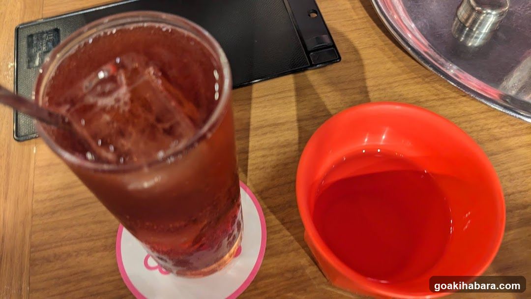 Beverage and Bowl on Table