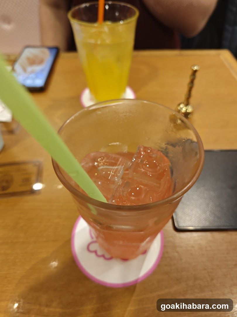 Drinks on a table