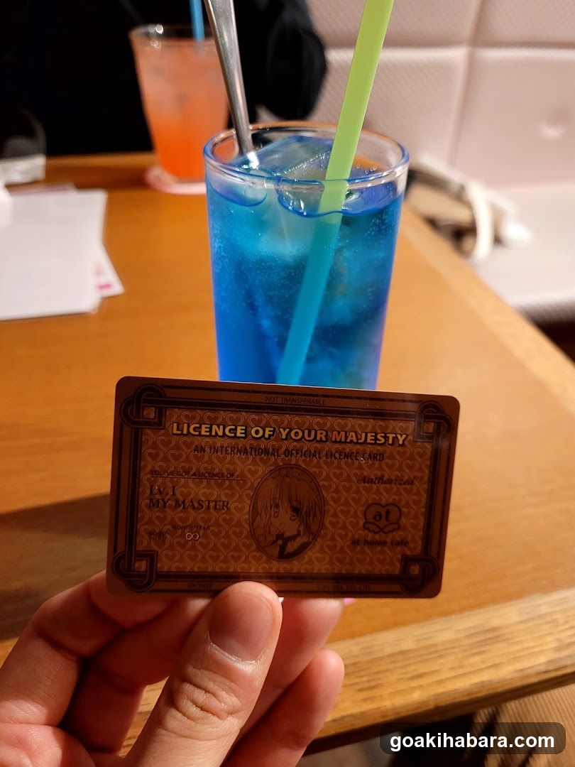 Licence of Your Majesty Card and Drinks