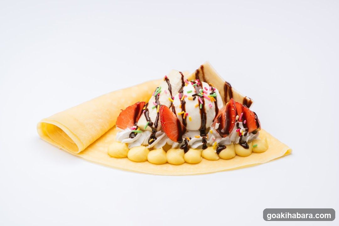 Strawberry Ice Cream Crepe