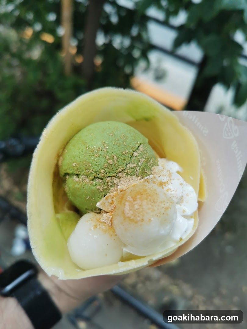 Matcha Crepe Dessert