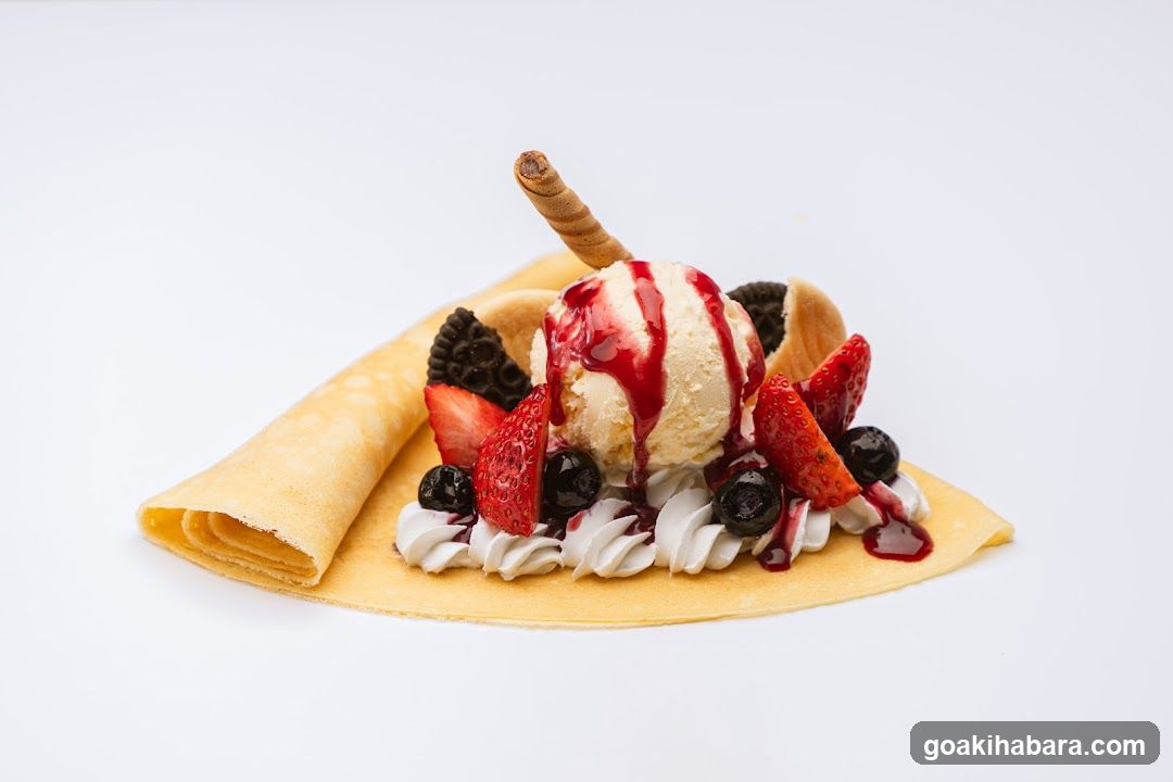 Strawberry Ice Cream Crepe