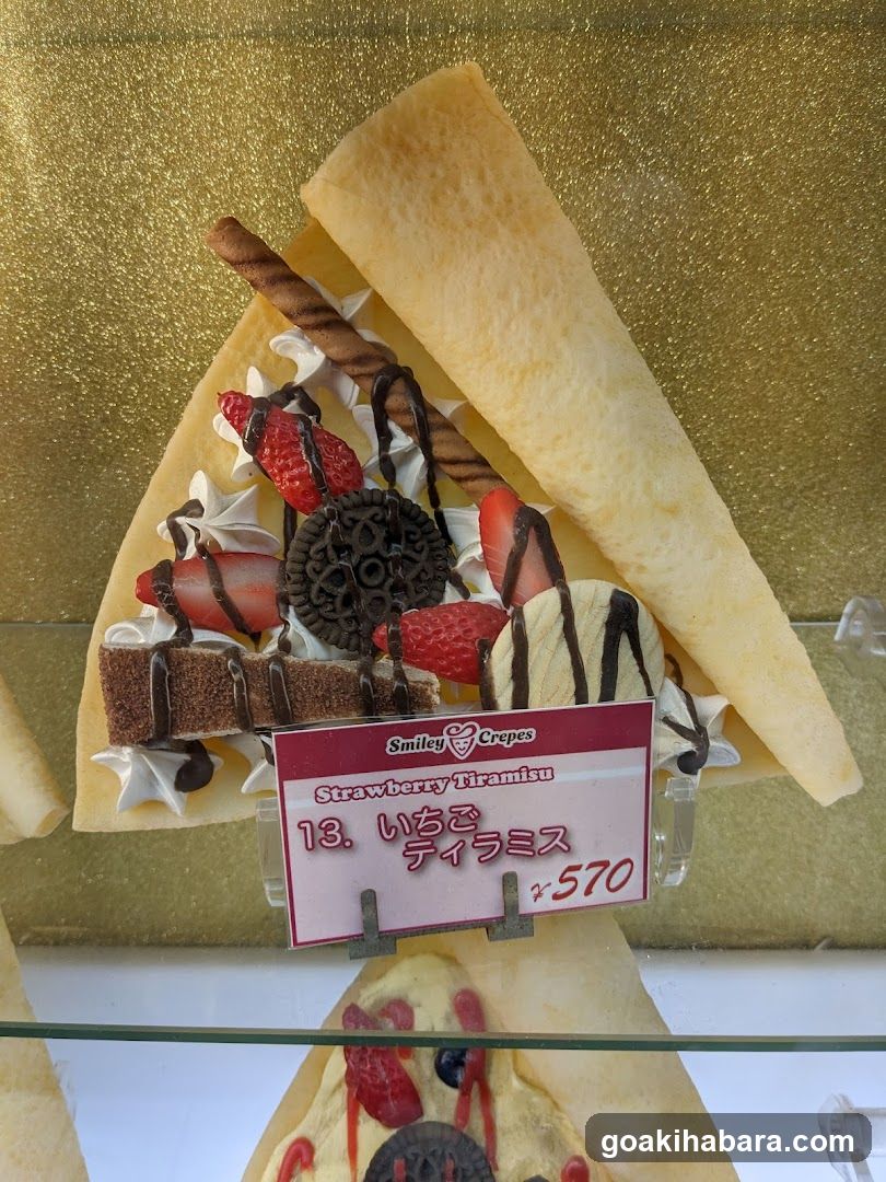 Strawberry Tiramisu Crepe Display