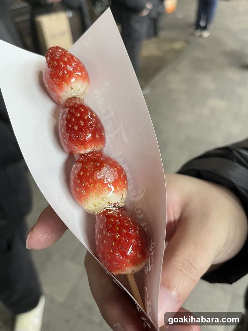 Candied Strawberries on a Stick