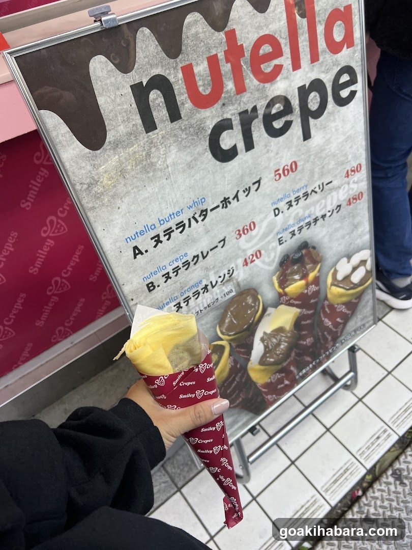 Nutella Crepe Menu Board
