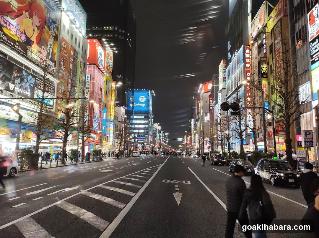 Nighttime Street in Tokyo
