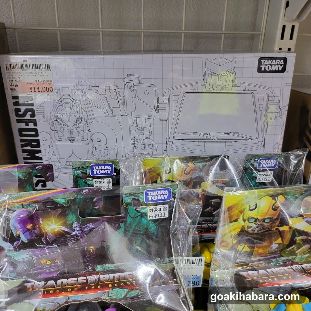 Transformers toys display