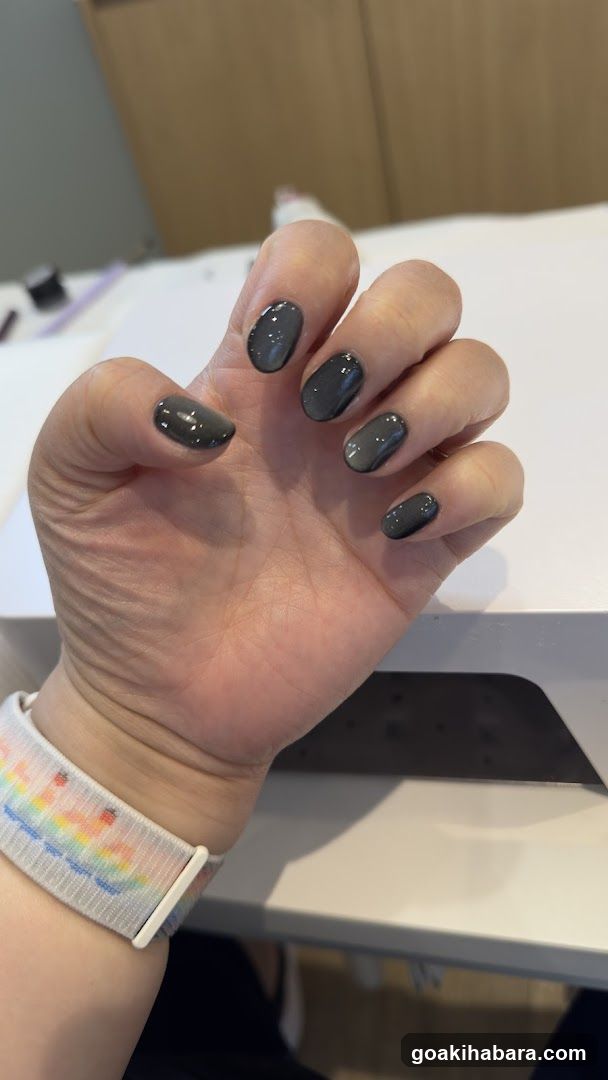 Grey Nail Polish Display