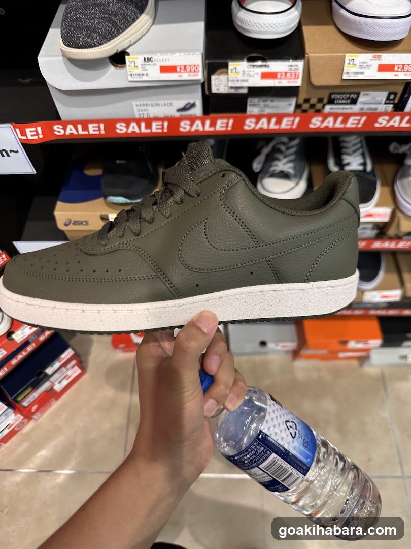 Shoe Store Interior with Product Display