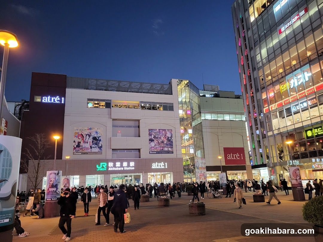 Evening scene at Shibuya Station area