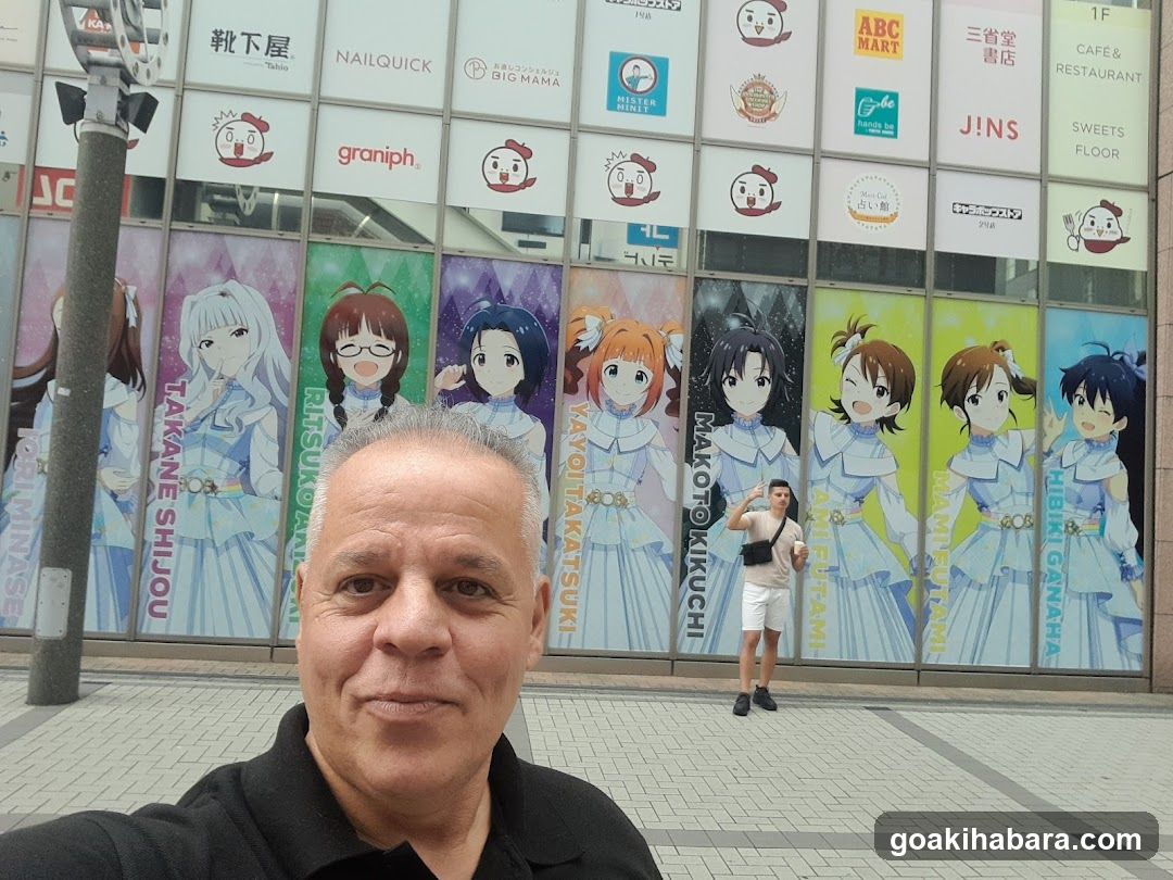 Anime-themed storefront facade
