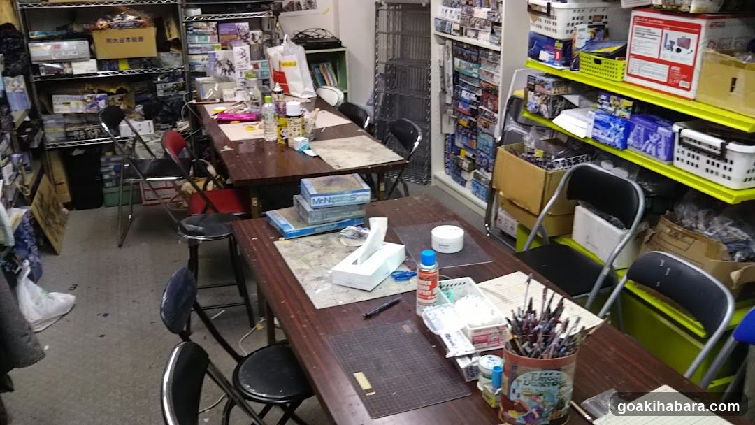 Workroom or Storage Area with Tables and Supplies