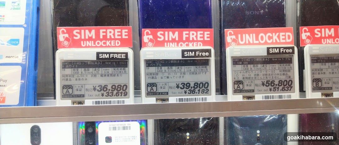 SIM Free Phone Display