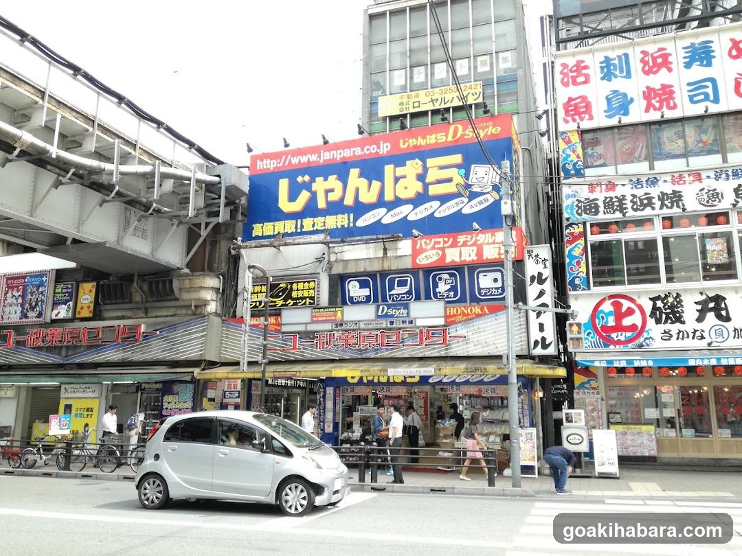 Urban Street Scene with Shops and Vehicles