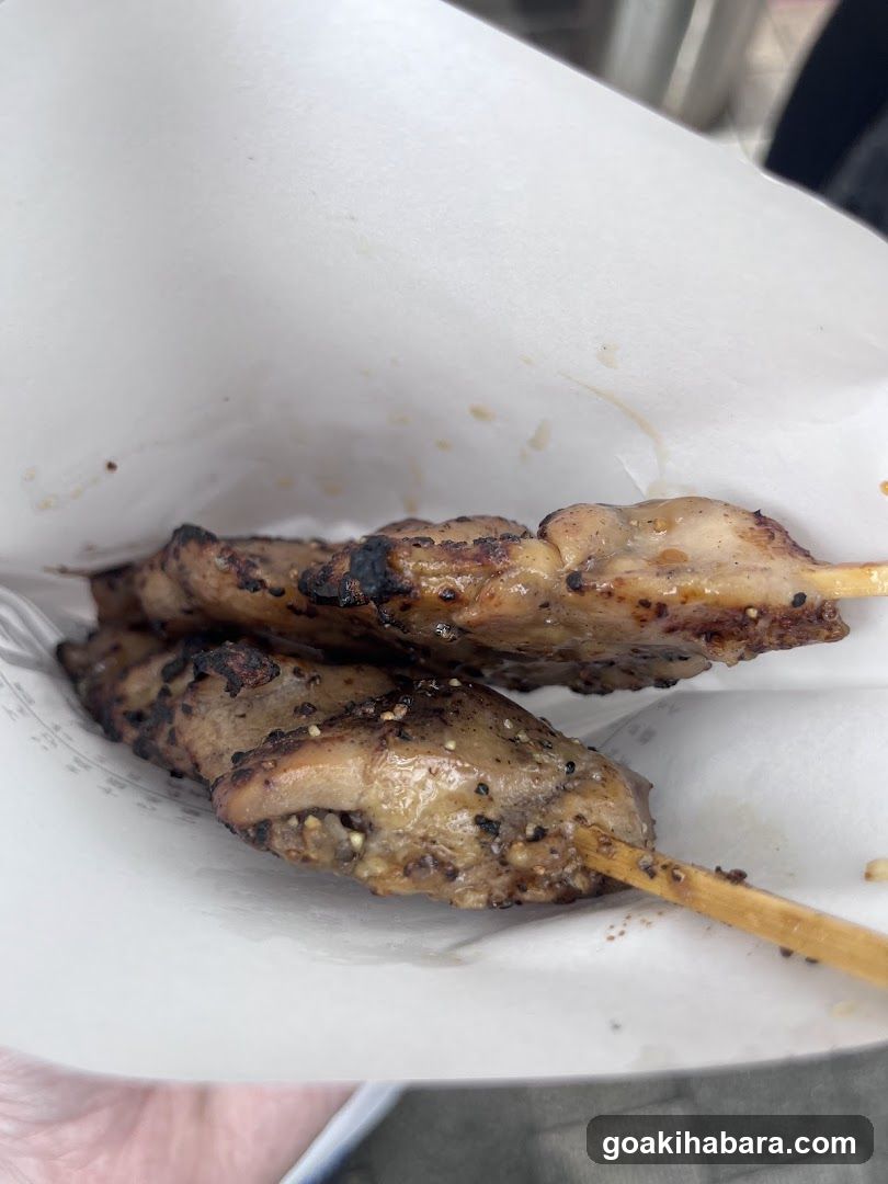 Grilled Skewers in Paper Container