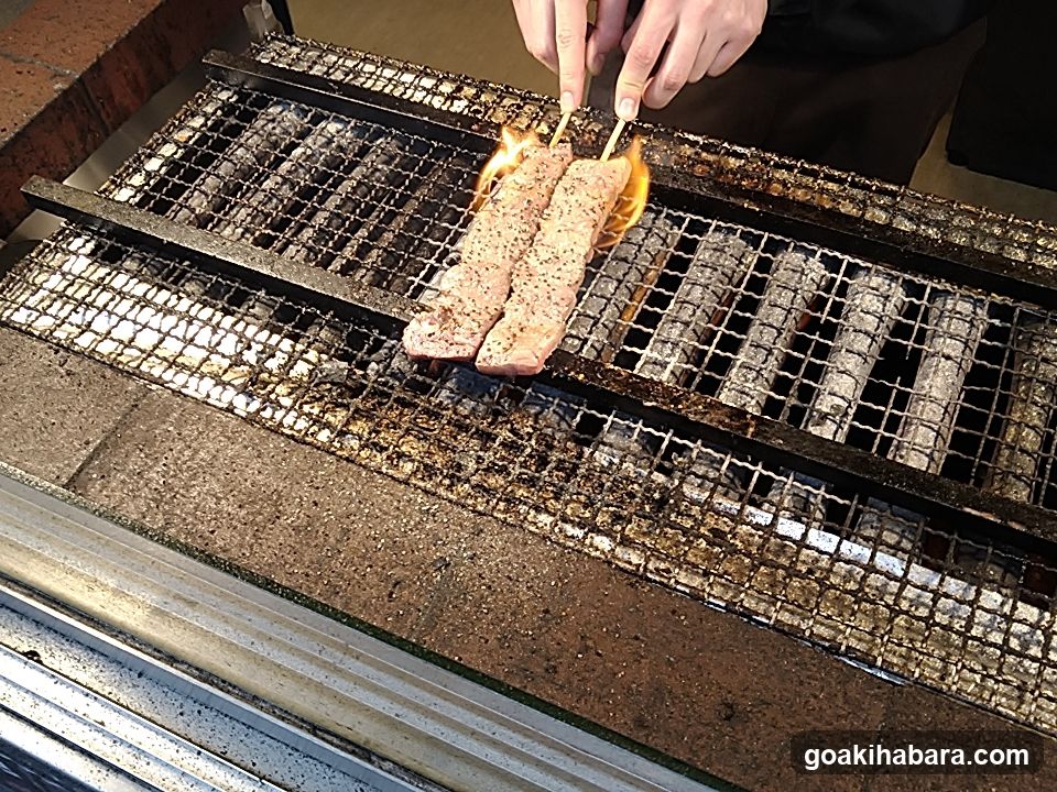 Grilled Skewers on a Charcoal Grill