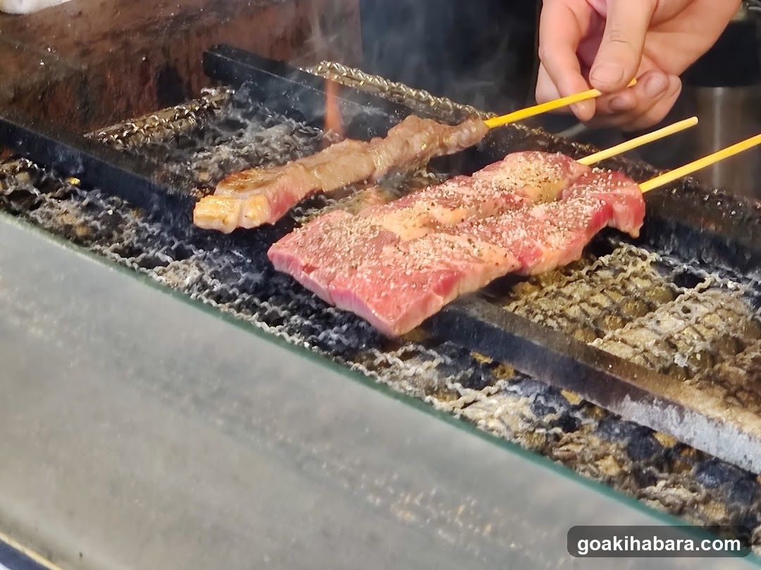Grilled Meat on Charcoal Grill