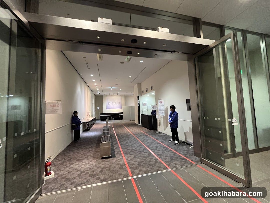 Entrance Hall with Social Distancing Markings