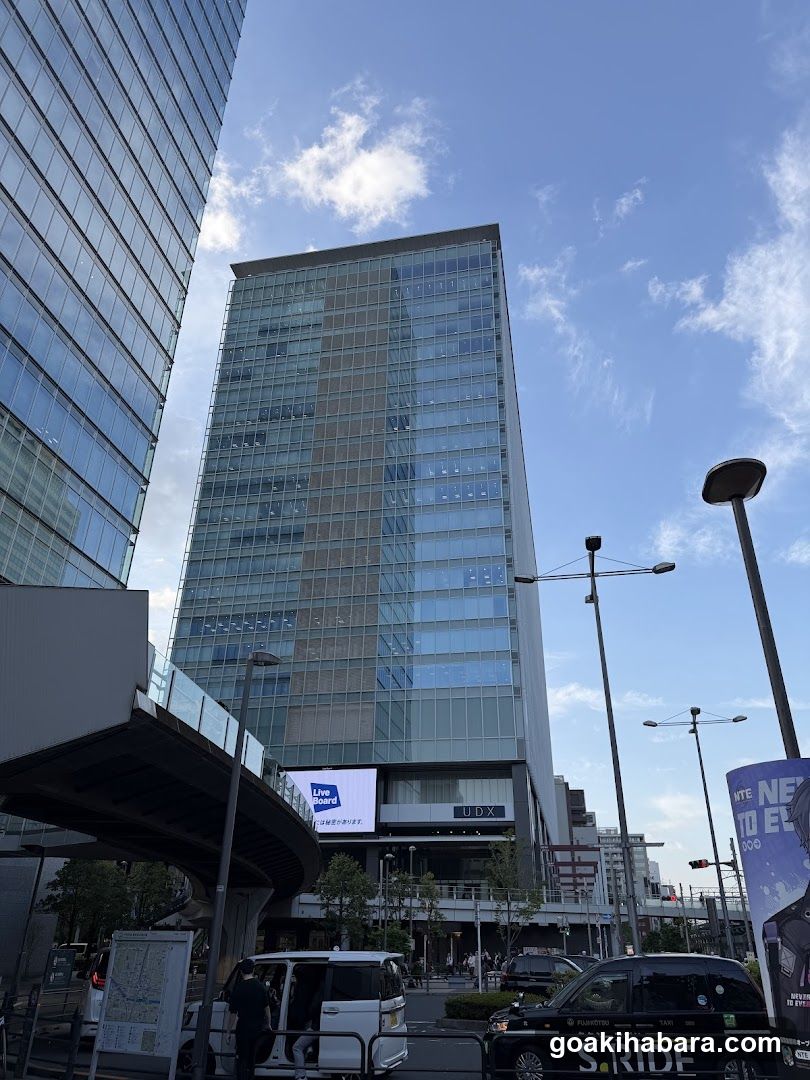 Urban Street Scene with Modern Building