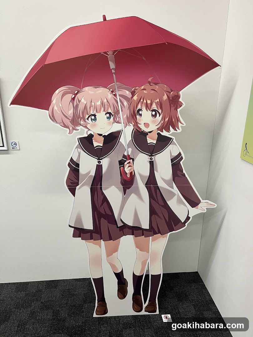 Anime Character Standee with Umbrella