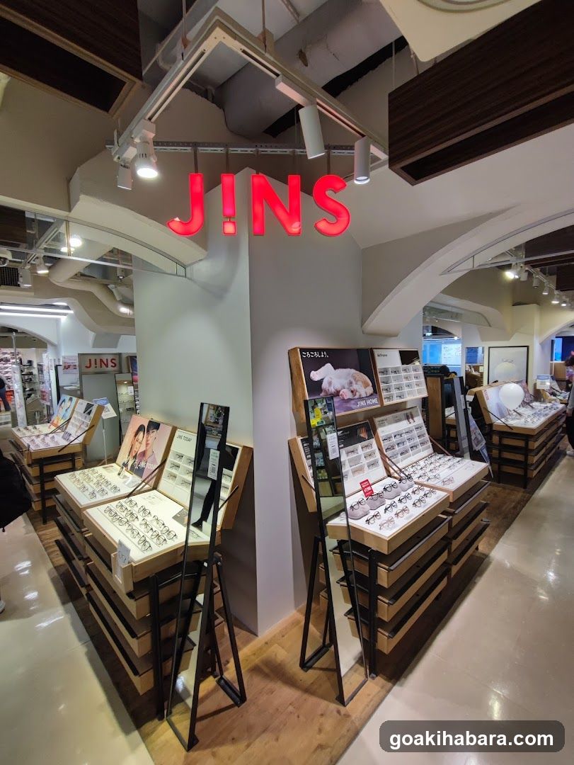 JINS Optics Store Interior
