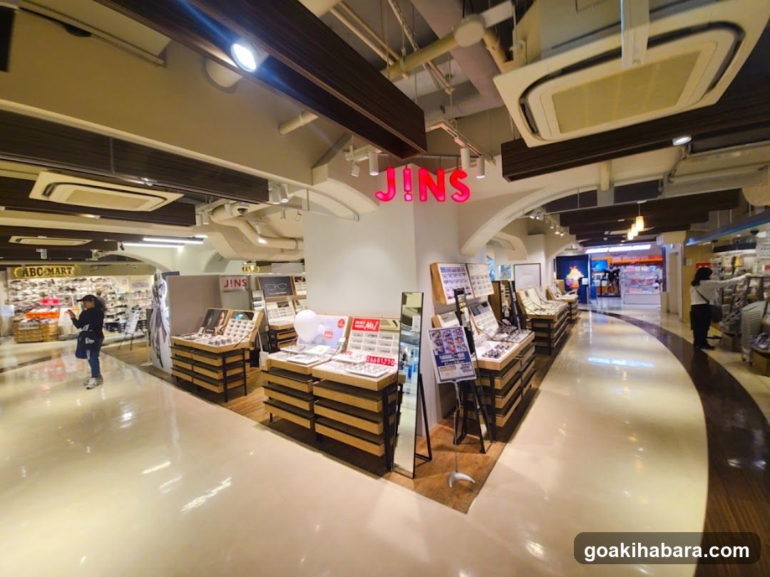 JINS Optical Store Interior