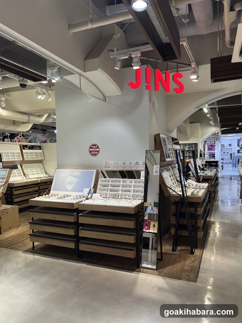 JINS Optics Store Interior