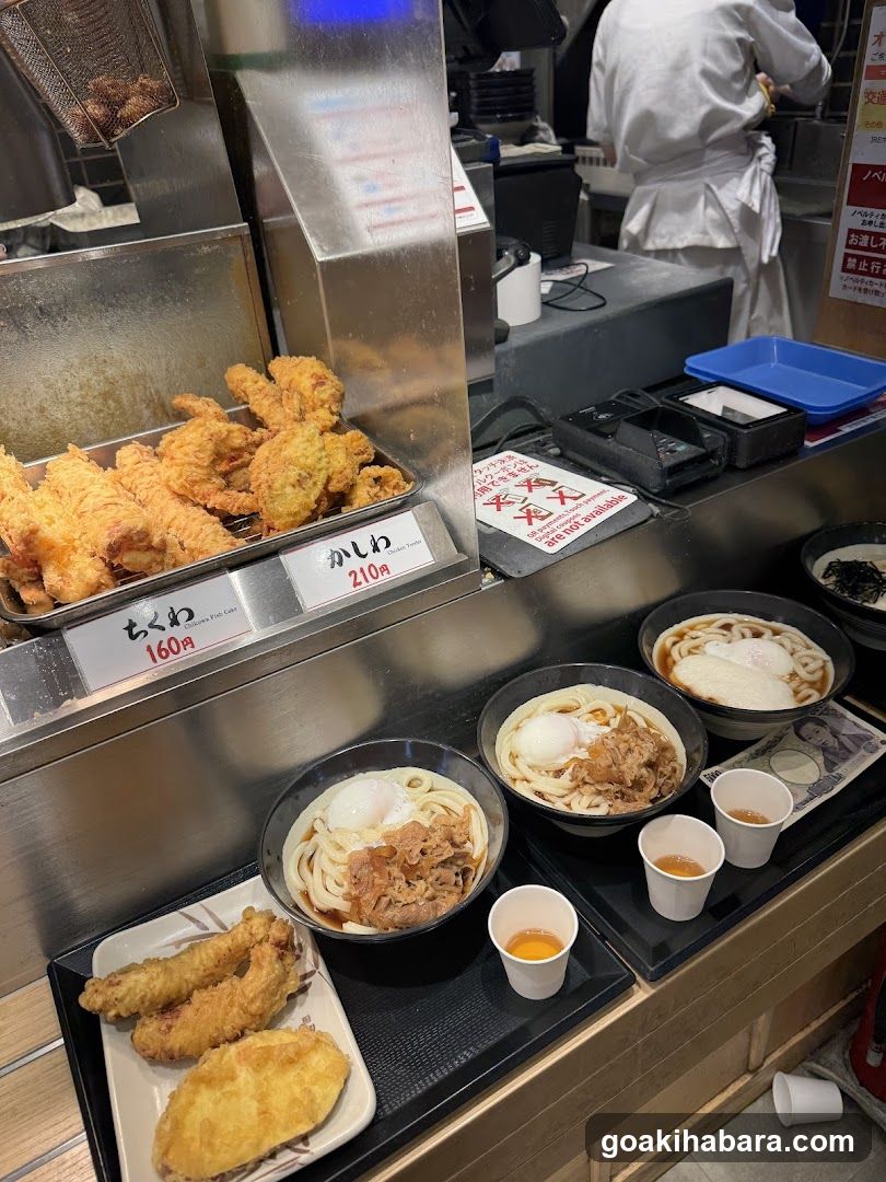 Ramen and Fried Food Display