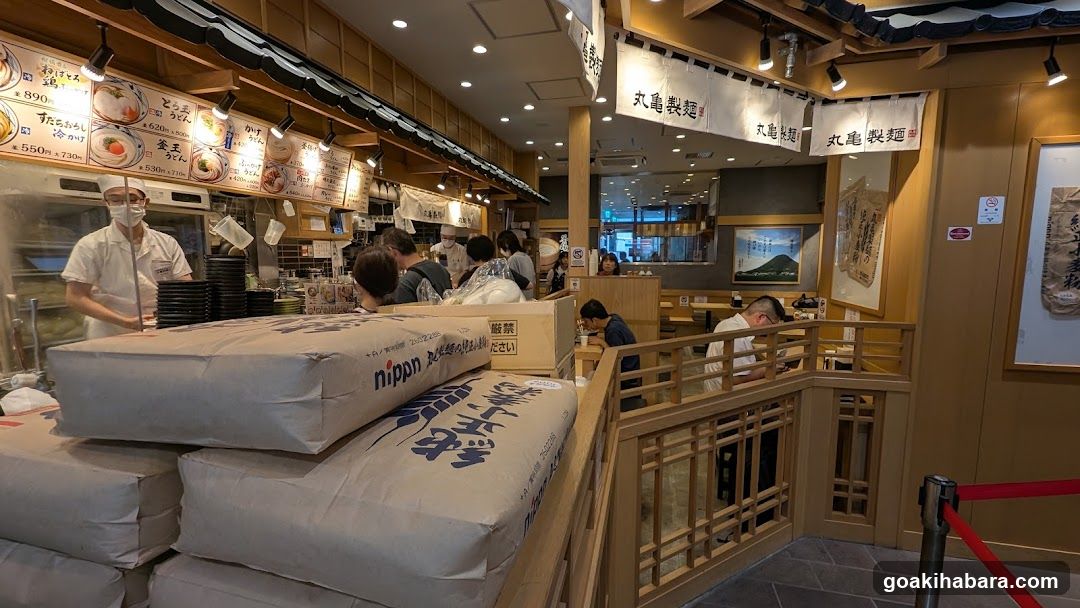 Restaurant Interior with Staff and Customers