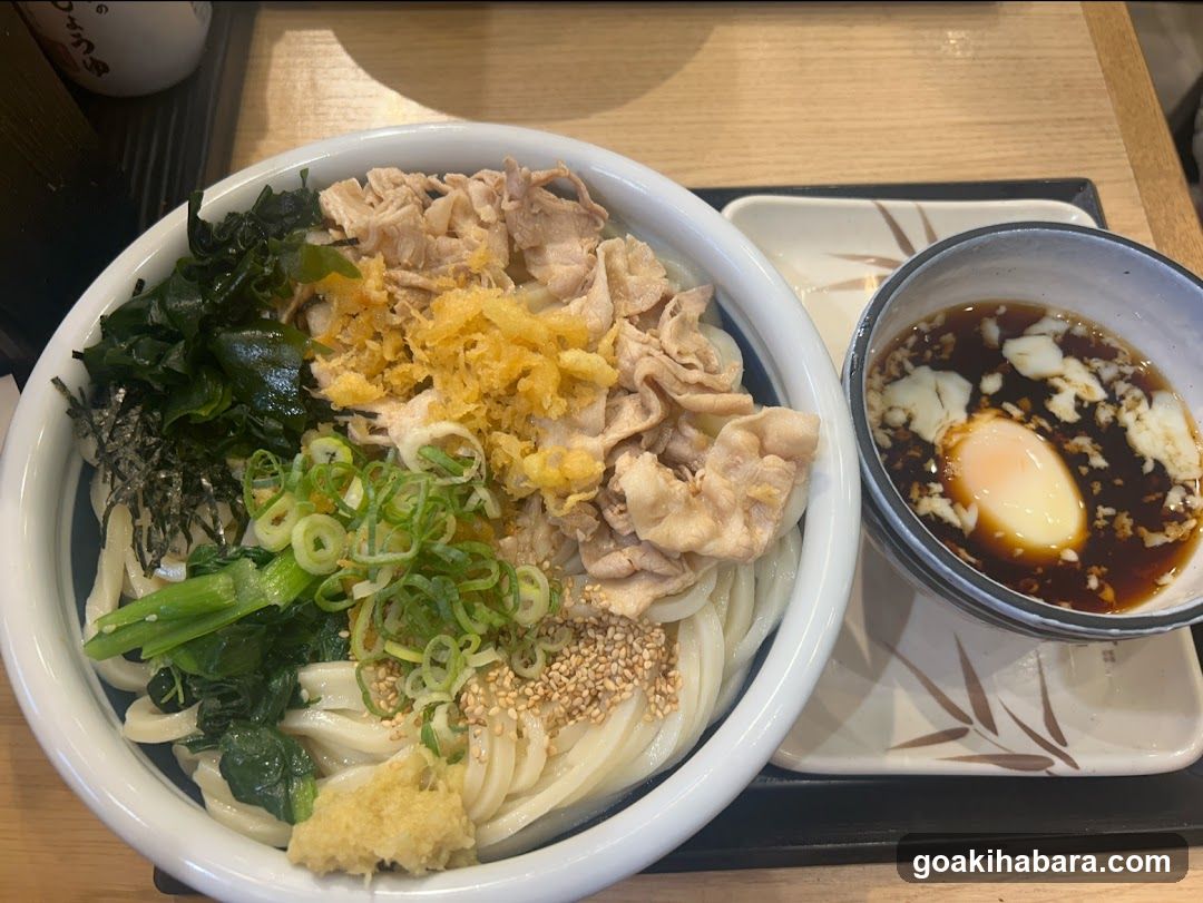 Udon Bowl with Toppings and Soy Sauce