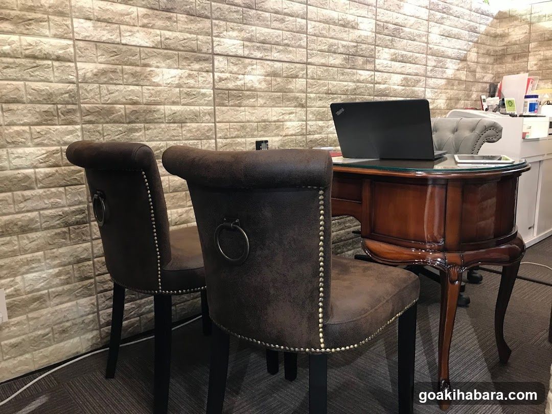 Office Interior with Desk and Chairs